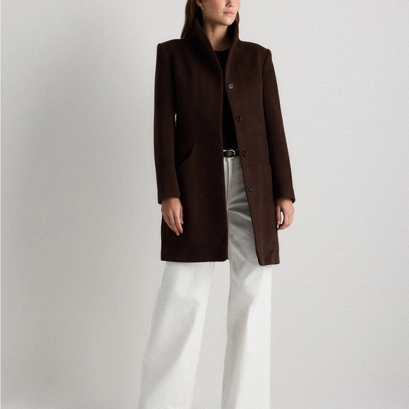 Quince Dark Brown Women's Trench Coat - Picture 4 of 9